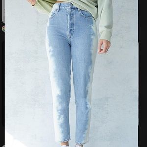 Bleached Side Ultra High Waisted Slim Fit PacSun Jeans